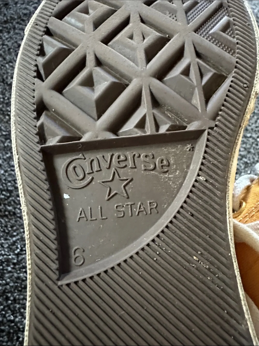 Converse All-Stars Unisex High-Top Canvas Sneakers in Mustard Yellow Daze